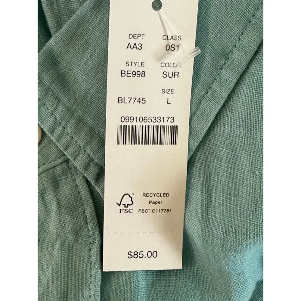 j.Crew Men's Button Down Shirt Classic Fit Large NWT‎